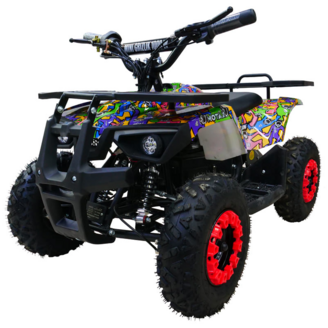 Электроквадроцикл MOTAX Mini Grizlik X-16 E1000 BW